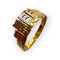 Bague 59 Bague couronne en trois ors 750 58 Facettes 330099644