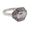 Bague 53 Bague tank Art déco en or blanc 18k et diamants 58 Facettes A07798