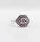 Bague 53 Bague tank Art déco en or blanc 18k et diamants 58 Facettes A07798