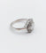 Bague 53 Bague tank Art déco en or blanc 18k et diamants 58 Facettes A07798