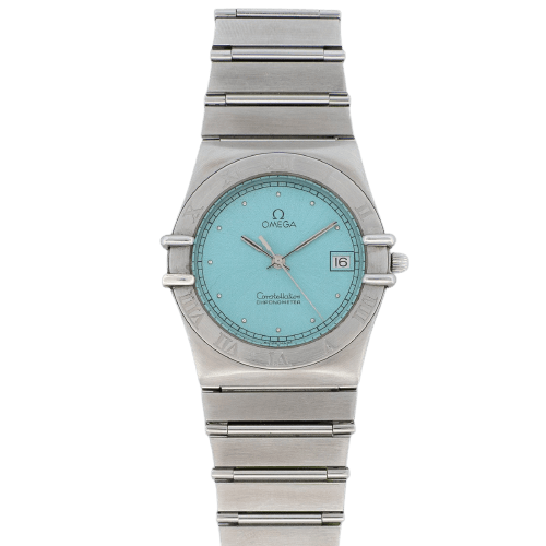 Omega Constellation - Montre en acier cadran Tiffany