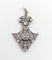 Pendentif Art déco - Pendentif palmette en or blanc et diamants 58 Facettes A07799