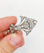 Pendentif Art déco - Pendentif palmette en or blanc et diamants 58 Facettes A07799