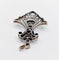 Pendentif Art déco - Pendentif palmette en or blanc et diamants 58 Facettes A07799