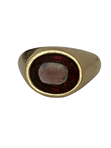 Bague 56 Bague jonc en or jaune et spinelle 6,84 ct 58 Facettes LOT 8127