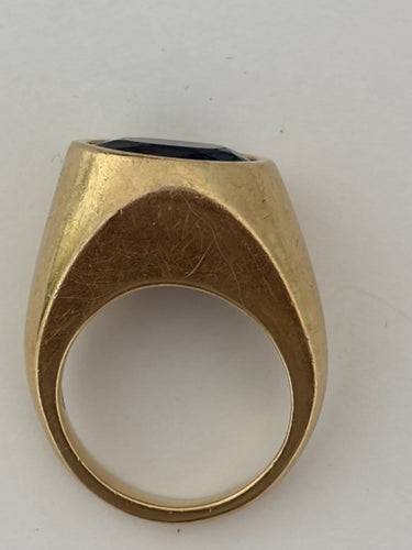Bague 56 Bague jonc en or jaune et spinelle 6,84 ct 58 Facettes LOT 8127