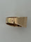 Bague 53 Bague Tank en or jaune, platine et diamants 58 Facettes LOT 8123