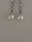 Boucles d'oreilles Boucles d'oreilles pendants en or gris, diamants et perles Akoya 58 Facettes LOT 8102