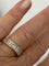 Bague 50 Alliance américaine en or jaune et diamants baguette 58 Facettes LOT 8081