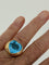 Bague 59 Bague cœur en or jaune et topaze bleue 58 Facettes LOT 8080