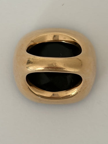 Bague 53 Bague chevalière en or jaune 18 ct et onyx 58 Facettes LOT 8078