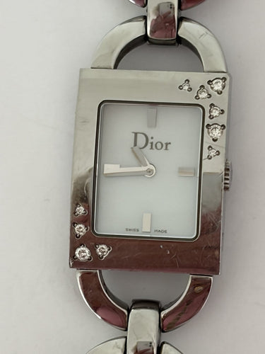 Montre Dior Malice - Montre en acier et diamants 58 Facettes LOT 8068