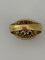 Bague 55 Bague torsadée en or jaune 18k et diamants 58 Facettes LOT 8032