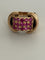 Bague 51 Bague chevalière en or jaune et rubis synthétiques 58 Facettes LOT 8026