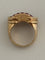 Bague 51 Bague chevalière en or jaune et rubis synthétiques 58 Facettes LOT 8026