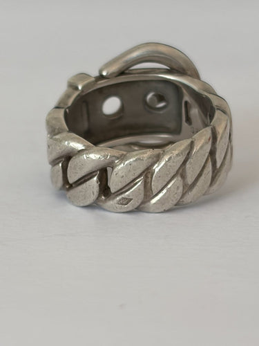 Bague 50 Hermès Ceinture - Bague en argent 58 Facettes LOT 8022