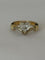Bague 50 Duchesse - Bague en or jaune et gris 14 ct avec diamant cœur 58 Facettes LOT 8019