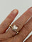 Bague 50 Duchesse - Bague en or jaune et gris 14 ct avec diamant cœur 58 Facettes LOT 8019