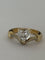 Bague 50 Duchesse - Bague en or jaune et gris 14 ct avec diamant cœur 58 Facettes LOT 8019