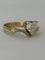 Bague 50 Duchesse - Bague en or jaune et gris 14 ct avec diamant cœur 58 Facettes LOT 8019