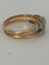Bague 61 Bague deux anneaux en or jaune et or gris 18k diamants 58 Facettes LOT 8010