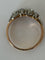 Bague 61 Bague deux anneaux en or jaune et or gris 18k diamants 58 Facettes LOT 8010