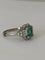 Bague 52 Bague en platine, émeraude naturelle et diamants 58 Facettes LOT 8007