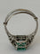 Bague 52 Bague en platine, émeraude naturelle et diamants 58 Facettes LOT 8007