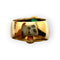 Bague 57 Bague en or jaune 750 sertie de pierres de couleur 58 Facettes 330099648