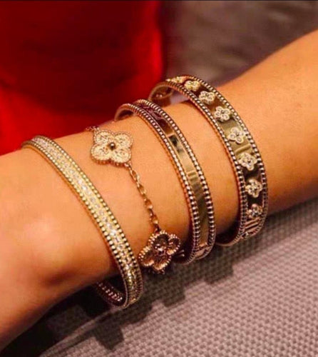 Bracelet Van Cleef & Arpels Perlée - Bracelet en or rose 58 Facettes Jnci186