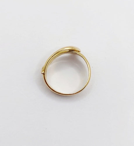 Bague 45 Bague serpent antique en or rose 18k et rubis 58 Facettes A07819