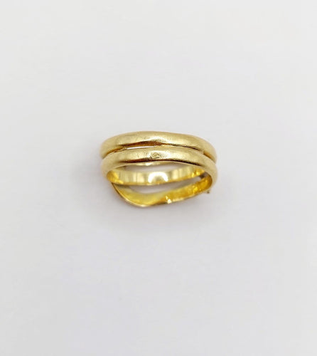 Bague 45 Bague serpent antique en or rose 18k et rubis 58 Facettes A07819