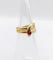 Bague 45 Bague serpent antique en or rose 18k et rubis 58 Facettes A07819