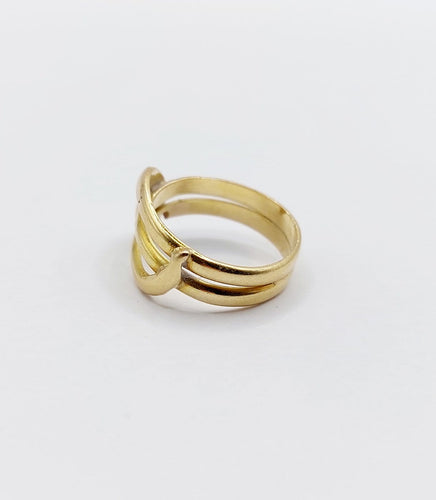 Bague 45 Bague serpent antique en or rose 18k et rubis 58 Facettes A07819