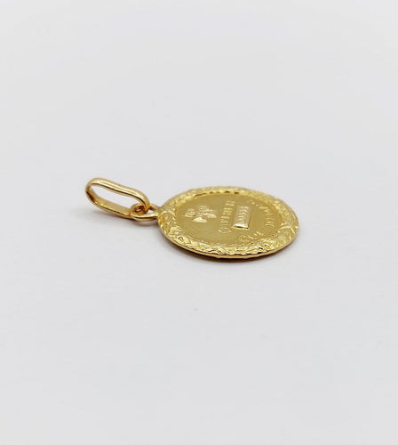 Pendentif Augis - Pendentif médaille d’amour en or 18k 58 Facettes A07820