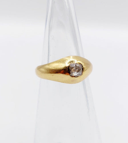 Bague 44.5 Bague jonc dôme antique en or 18k et diamant Peruzzi 58 Facettes A07821