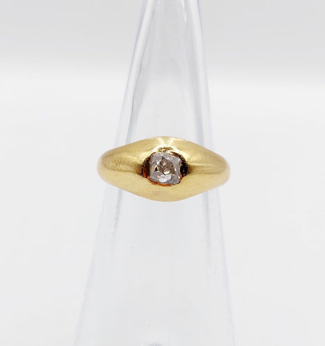 Bague 44.5 Bague jonc dôme antique en or 18k et diamant Peruzzi 58 Facettes A07821