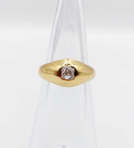 Bague 44.5 Bague jonc dôme antique en or 18k et diamant Peruzzi 58 Facettes A07821