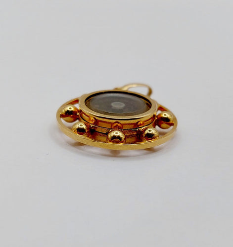 Pendentif Pendentif boussole ancien en or rose 18k, vers 1920 58 Facettes A07824