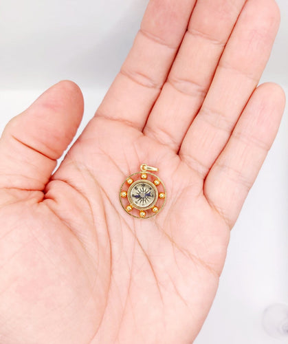 Pendentif Pendentif boussole ancien en or rose 18k, vers 1920 58 Facettes A07824