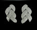 Boucles d'oreilles Boucles d'oreilles clips en or blanc 18 carats et diamants 58 Facettes Boucles 002