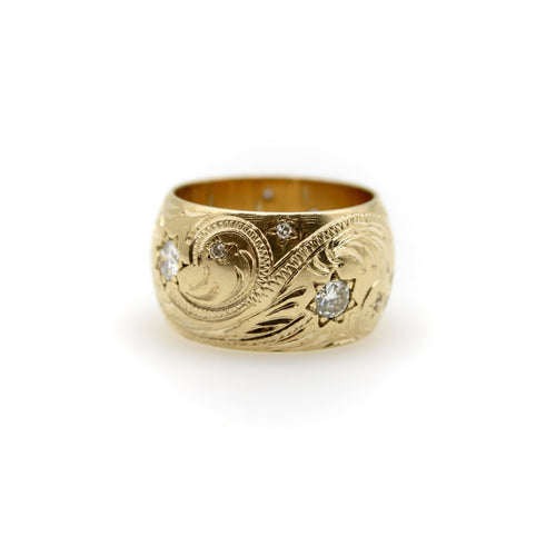 Bague 52 Bague victorienne en or 14k et diamants 58 Facettes 11226
