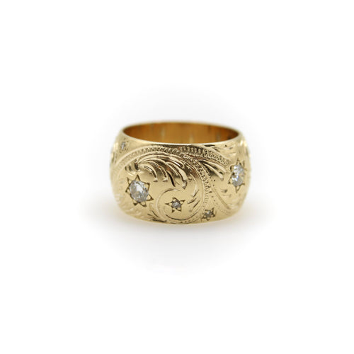 Bague 52 Bague victorienne en or 14k et diamants 58 Facettes 11226