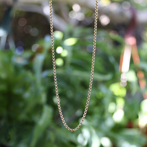 Collier Collier chaîne victorien en or 14k à double maille câble 58 Facettes 11228