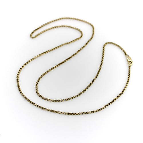 Collier Collier chaîne victorien en or 14k à double maille câble 58 Facettes 11228