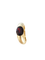 Bague 54.5 Bague jonc bombé en or jaune 18K et grenat 58 Facettes 339
