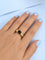 Bague 54.5 Bague jonc bombé en or jaune 18K et grenat 58 Facettes 339