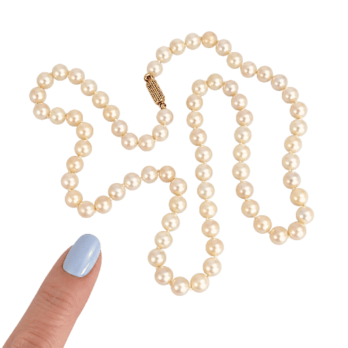 Collier Collier de perles de culture, fermoir en or jaune 18K 58 Facettes 1793