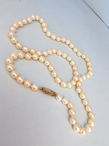 Collier Collier de perles de culture, fermoir en or jaune 18K 58 Facettes 1793