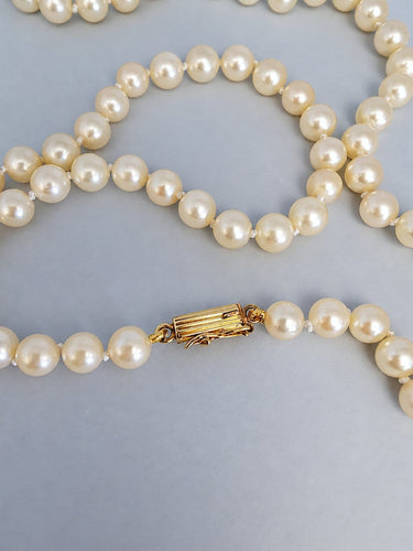 Collier Collier de perles de culture, fermoir en or jaune 18K 58 Facettes 1793